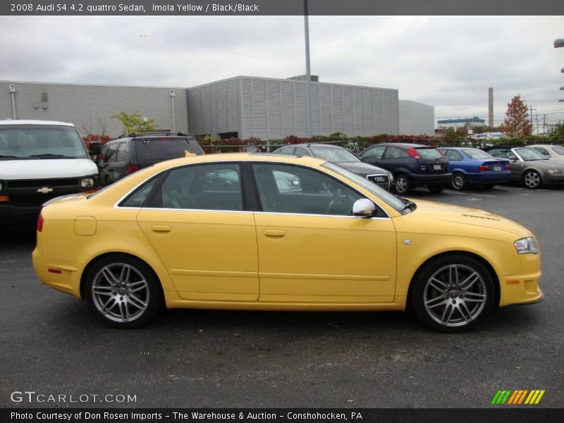 Imola Yellow / Black/Black 2008 Audi S4 4.2 quattro Sedan