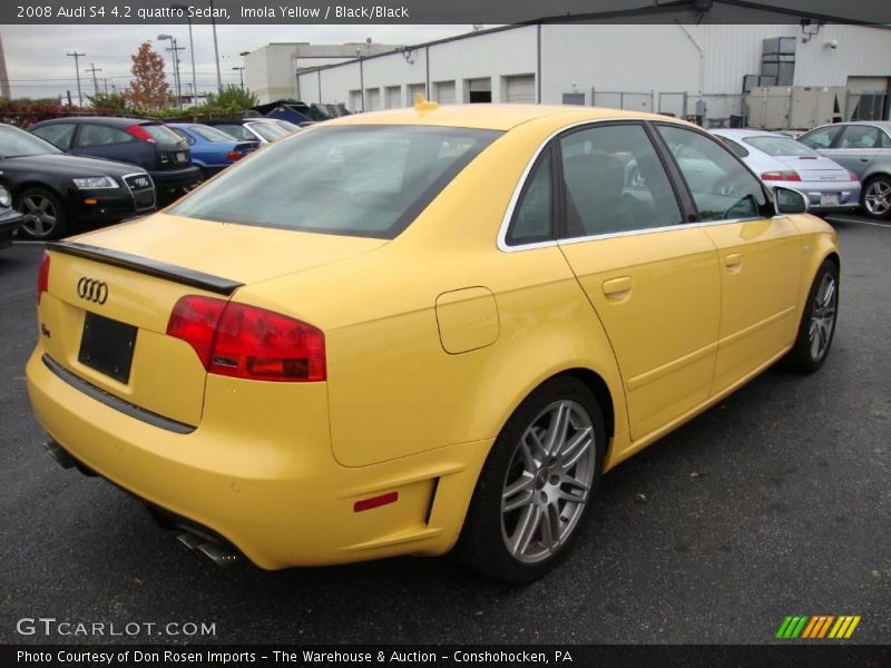 Imola Yellow / Black/Black 2008 Audi S4 4.2 quattro Sedan