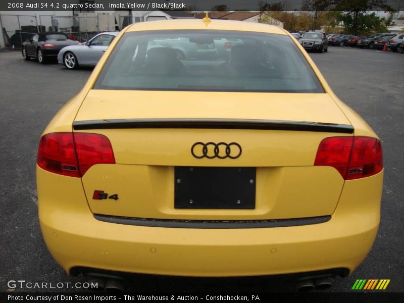 Imola Yellow / Black/Black 2008 Audi S4 4.2 quattro Sedan