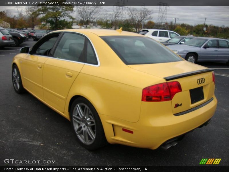 Imola Yellow / Black/Black 2008 Audi S4 4.2 quattro Sedan