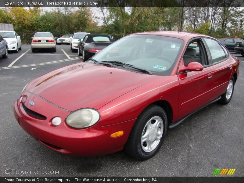 Toreador Red Metallic / Grey 1997 Ford Taurus GL