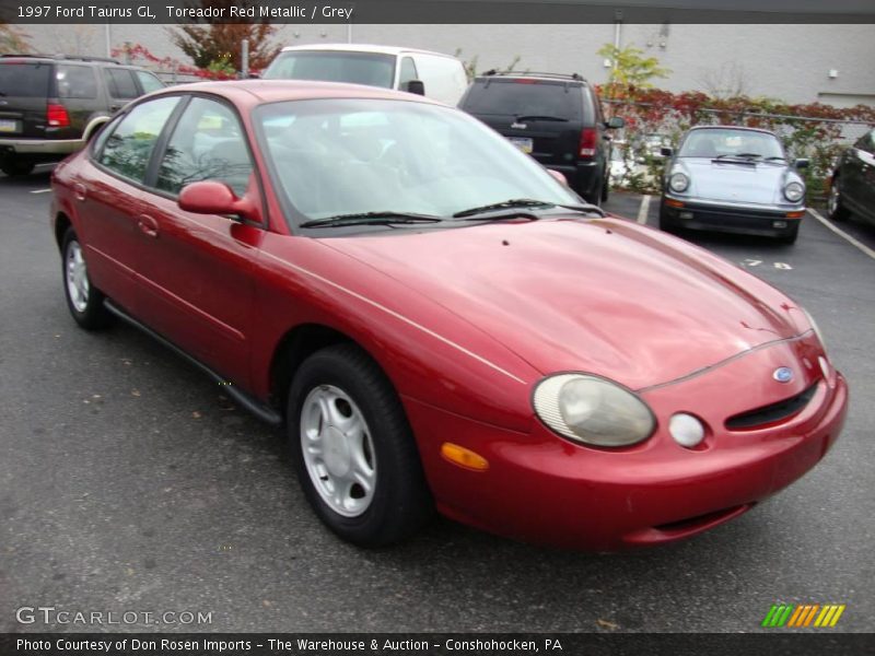 Toreador Red Metallic / Grey 1997 Ford Taurus GL
