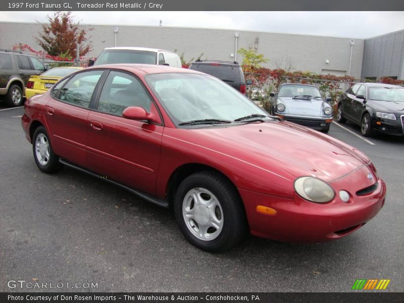 Toreador Red Metallic / Grey 1997 Ford Taurus GL