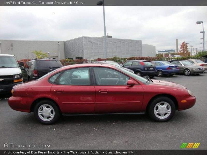 Toreador Red Metallic / Grey 1997 Ford Taurus GL