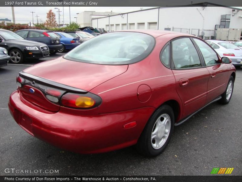 Toreador Red Metallic / Grey 1997 Ford Taurus GL