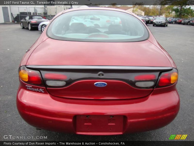 Toreador Red Metallic / Grey 1997 Ford Taurus GL