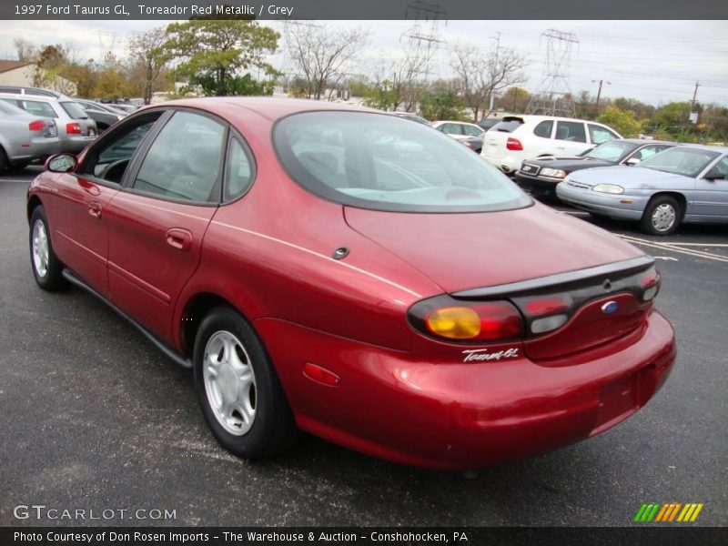 Toreador Red Metallic / Grey 1997 Ford Taurus GL