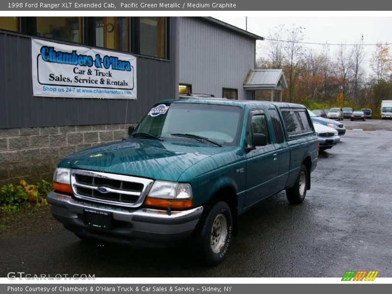 Pacific Green Metallic / Medium Graphite 1998 Ford Ranger XLT Extended Cab