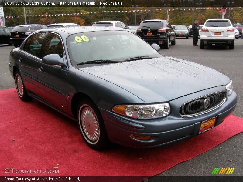Titanium Blue Metallic / Medium Blue 2000 Buick LeSabre Custom