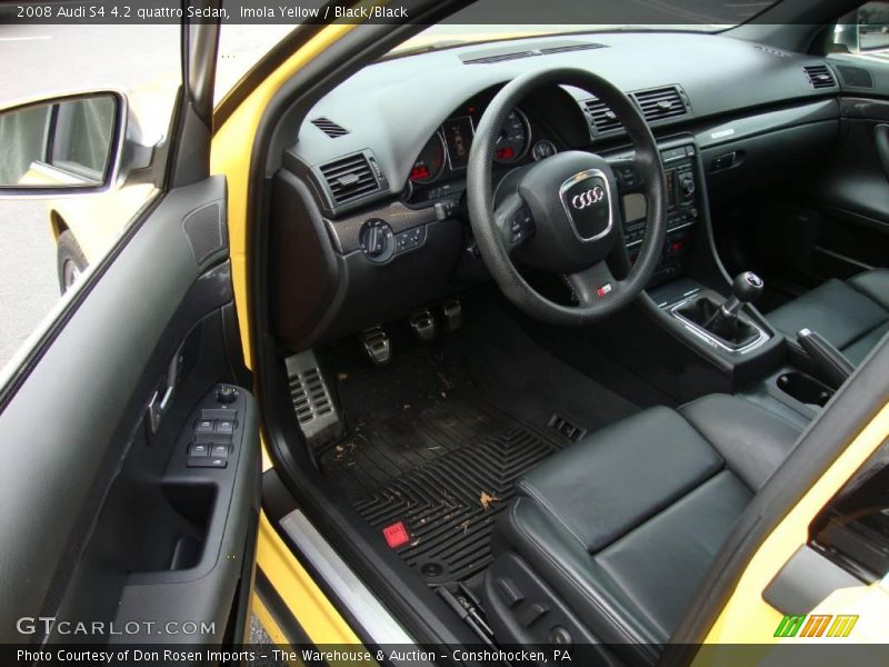 Imola Yellow / Black/Black 2008 Audi S4 4.2 quattro Sedan