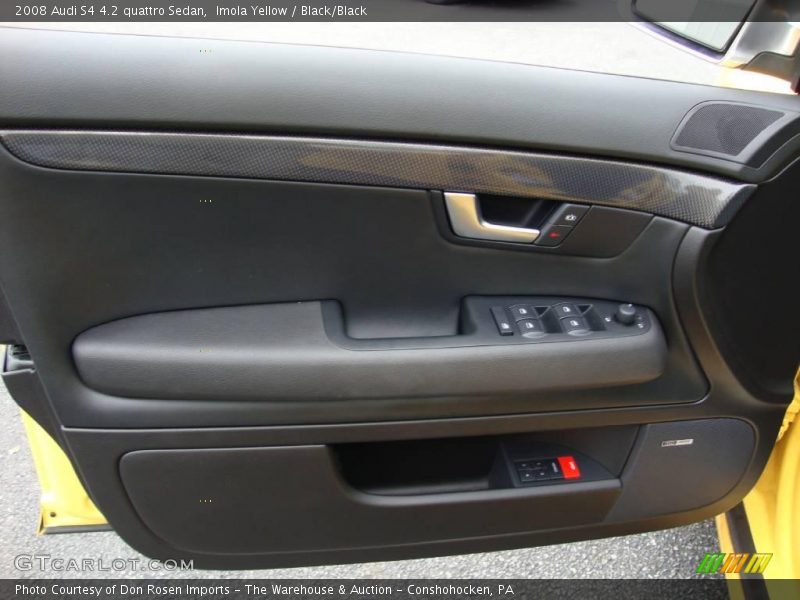 Imola Yellow / Black/Black 2008 Audi S4 4.2 quattro Sedan