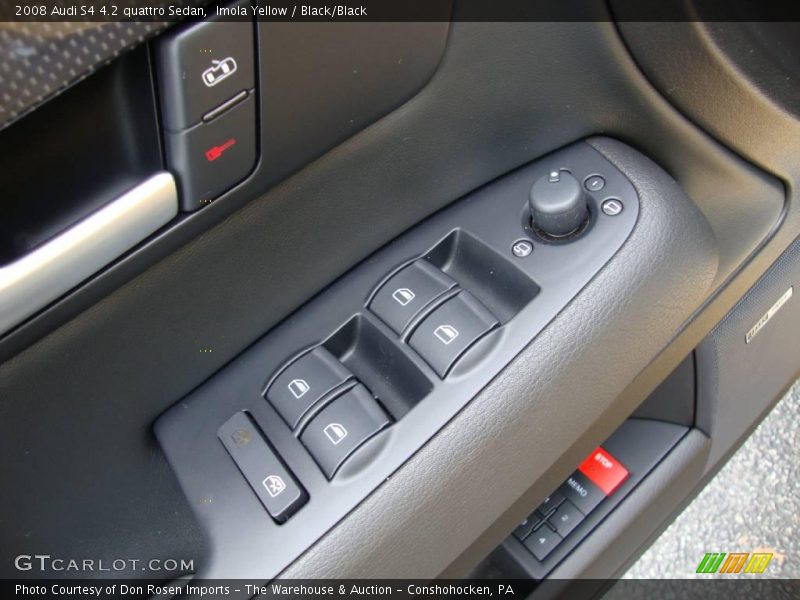 Imola Yellow / Black/Black 2008 Audi S4 4.2 quattro Sedan