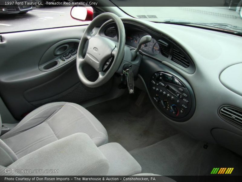 Toreador Red Metallic / Grey 1997 Ford Taurus GL