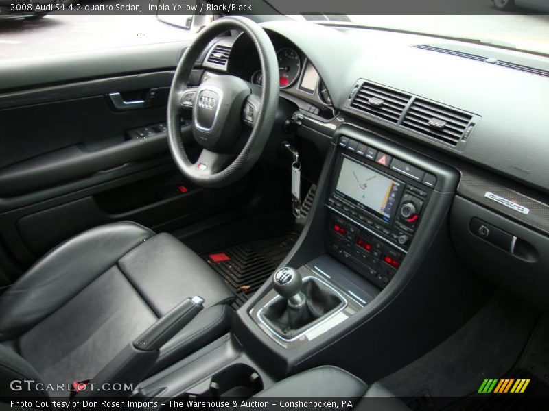 Imola Yellow / Black/Black 2008 Audi S4 4.2 quattro Sedan