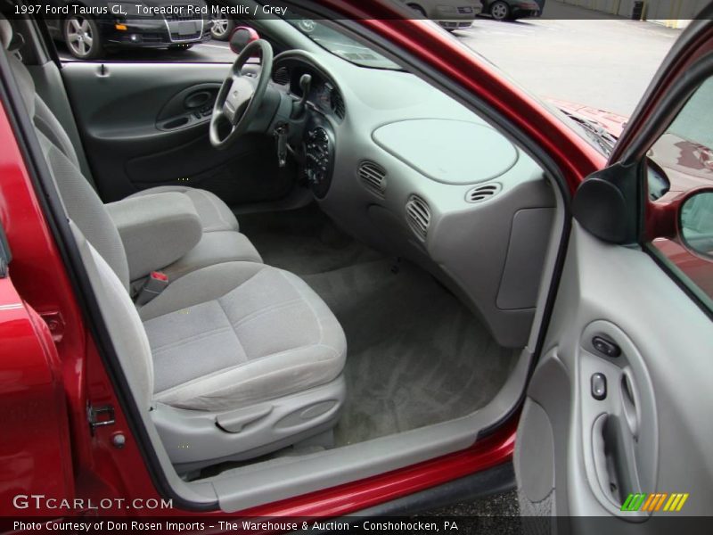 Toreador Red Metallic / Grey 1997 Ford Taurus GL