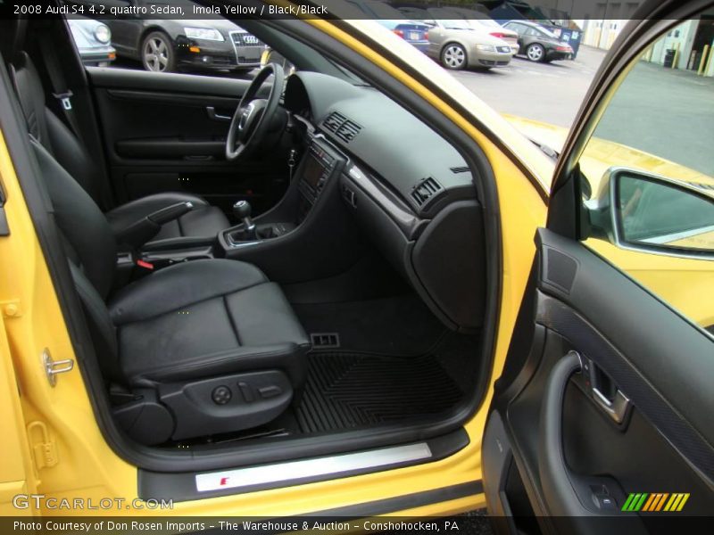 Imola Yellow / Black/Black 2008 Audi S4 4.2 quattro Sedan