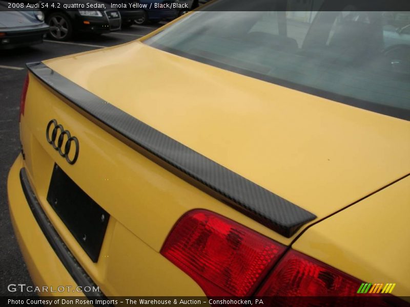 Imola Yellow / Black/Black 2008 Audi S4 4.2 quattro Sedan