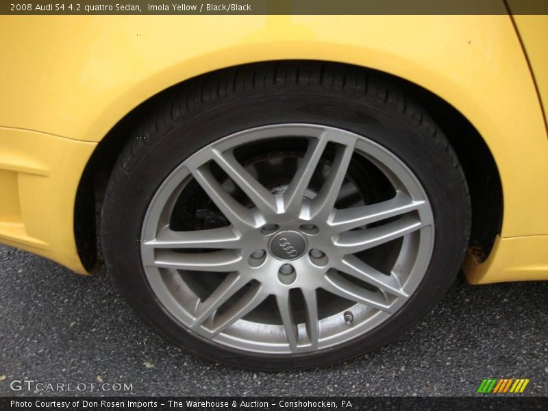 Imola Yellow / Black/Black 2008 Audi S4 4.2 quattro Sedan