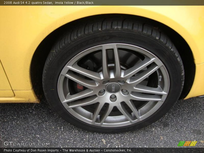 Imola Yellow / Black/Black 2008 Audi S4 4.2 quattro Sedan