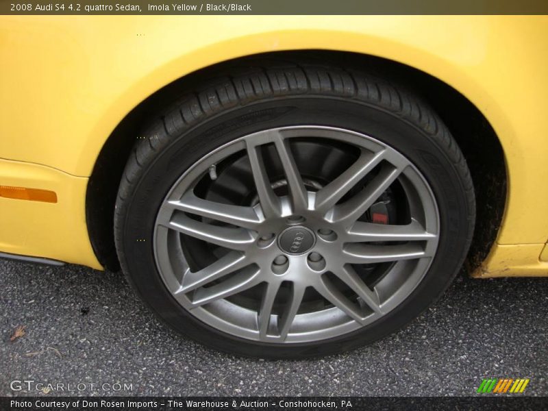 Imola Yellow / Black/Black 2008 Audi S4 4.2 quattro Sedan