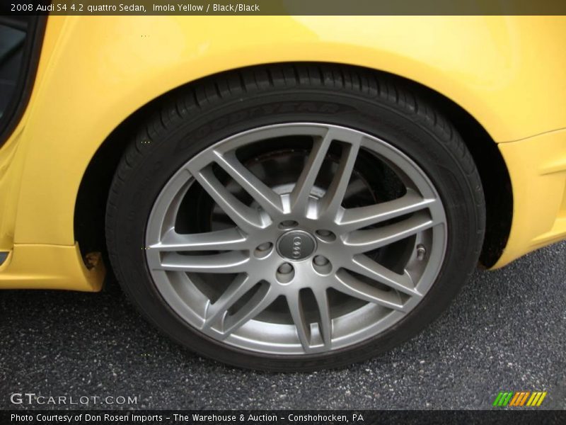Imola Yellow / Black/Black 2008 Audi S4 4.2 quattro Sedan