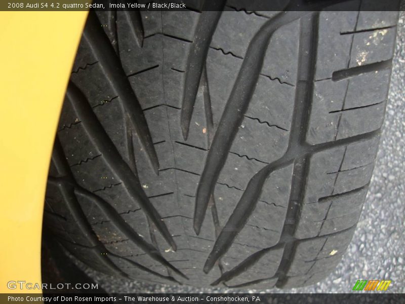 Imola Yellow / Black/Black 2008 Audi S4 4.2 quattro Sedan