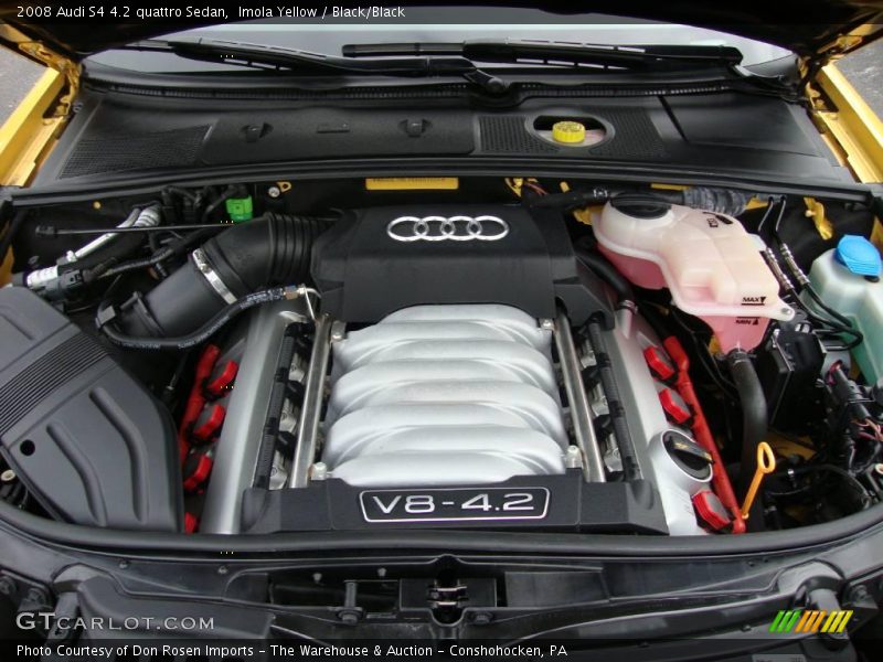 Imola Yellow / Black/Black 2008 Audi S4 4.2 quattro Sedan