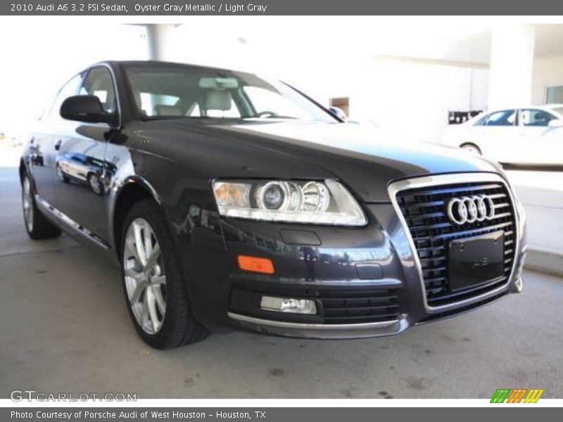 Oyster Gray Metallic / Light Gray 2010 Audi A6 3.2 FSI Sedan