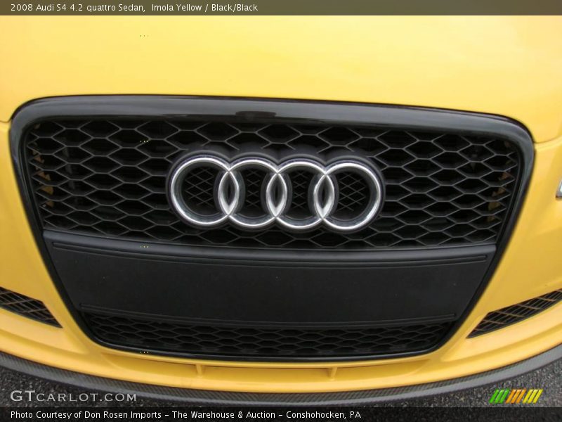 Imola Yellow / Black/Black 2008 Audi S4 4.2 quattro Sedan