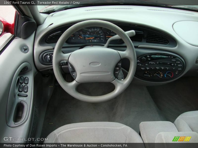 Toreador Red Metallic / Grey 1997 Ford Taurus GL