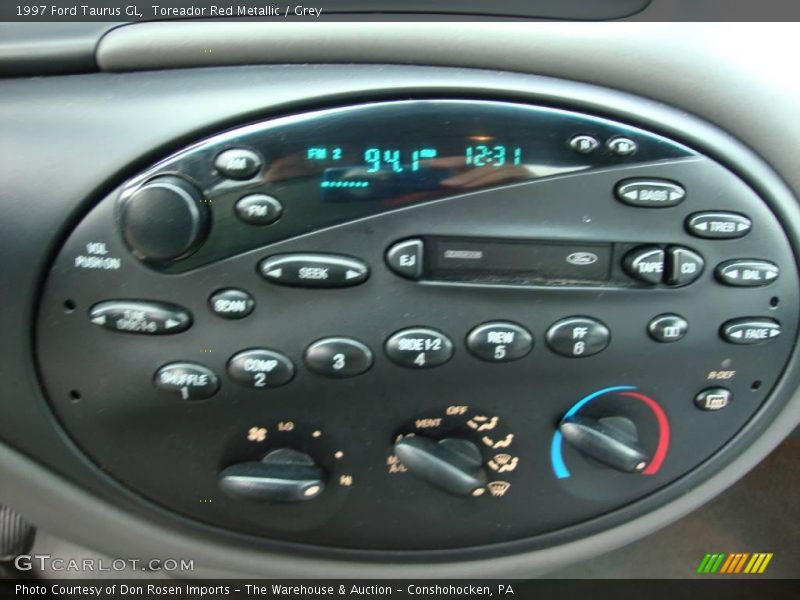 Toreador Red Metallic / Grey 1997 Ford Taurus GL