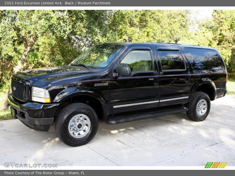 Black / Medium Parchment 2001 Ford Excursion Limited 4x4