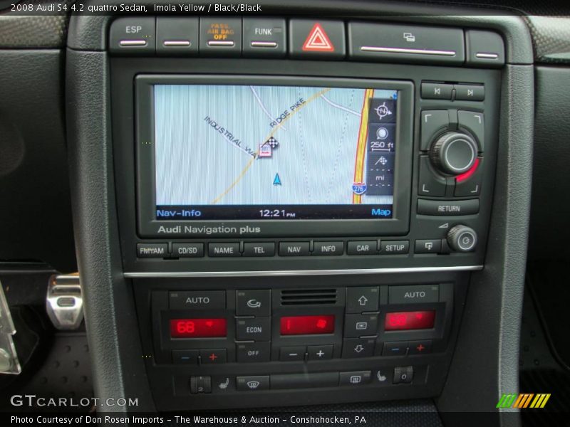 Imola Yellow / Black/Black 2008 Audi S4 4.2 quattro Sedan