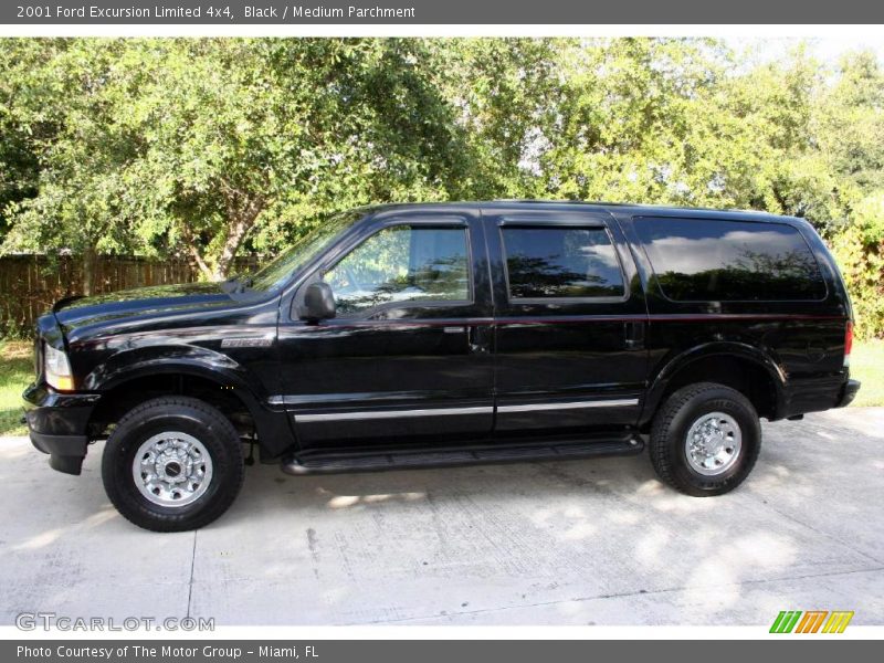 Black / Medium Parchment 2001 Ford Excursion Limited 4x4