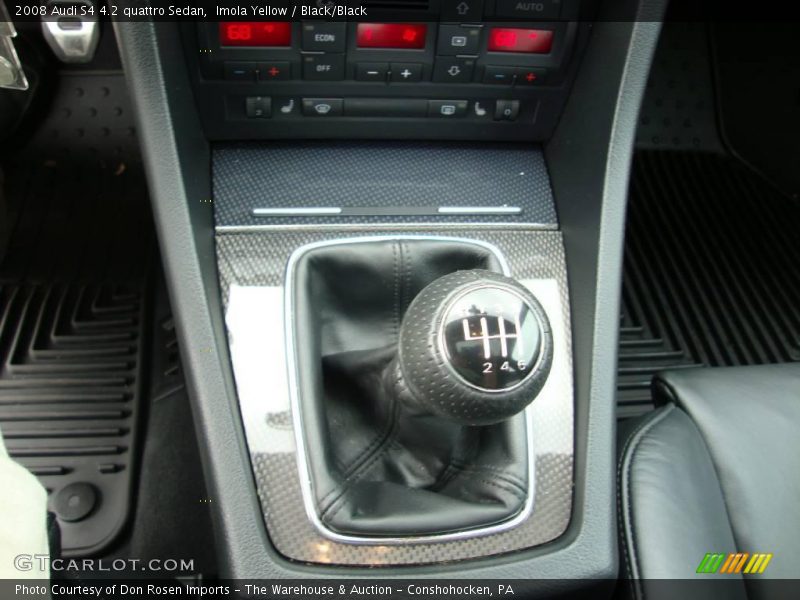 Imola Yellow / Black/Black 2008 Audi S4 4.2 quattro Sedan