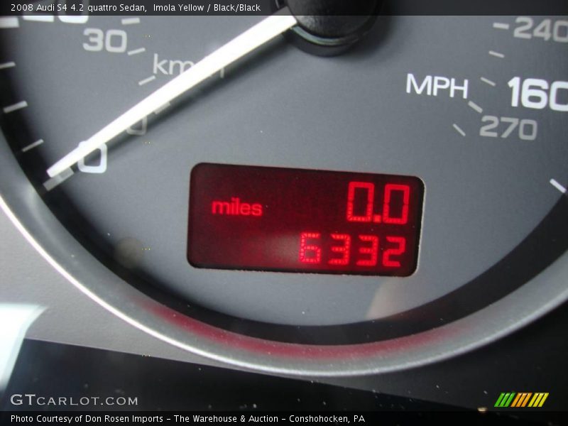 Imola Yellow / Black/Black 2008 Audi S4 4.2 quattro Sedan