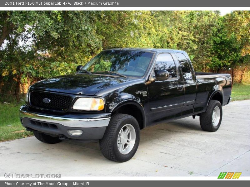 Black / Medium Graphite 2001 Ford F150 XLT SuperCab 4x4