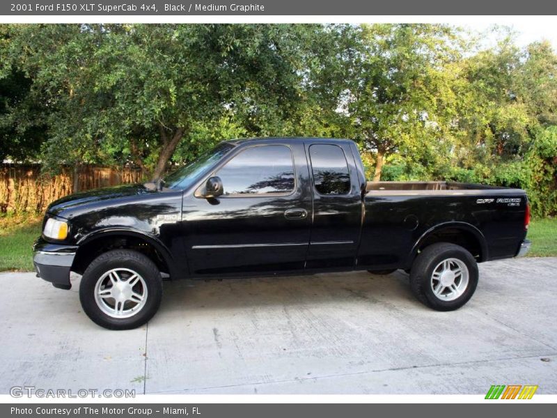 Black / Medium Graphite 2001 Ford F150 XLT SuperCab 4x4