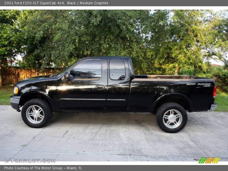 Black / Medium Graphite 2001 Ford F150 XLT SuperCab 4x4