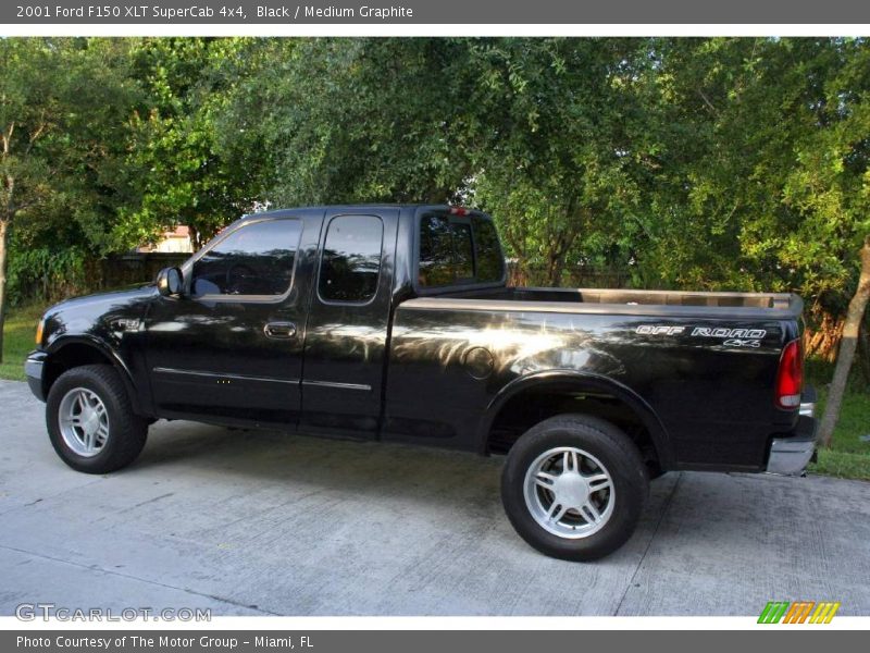 Black / Medium Graphite 2001 Ford F150 XLT SuperCab 4x4