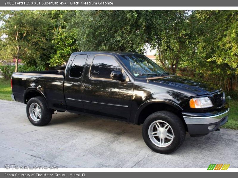 Black / Medium Graphite 2001 Ford F150 XLT SuperCab 4x4