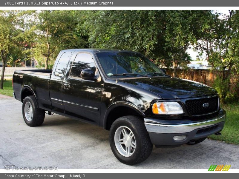 Black / Medium Graphite 2001 Ford F150 XLT SuperCab 4x4