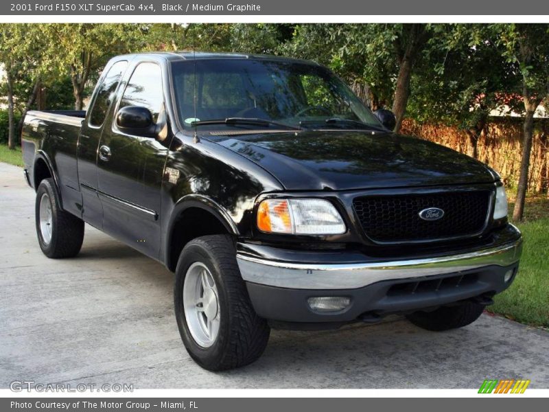 Black / Medium Graphite 2001 Ford F150 XLT SuperCab 4x4