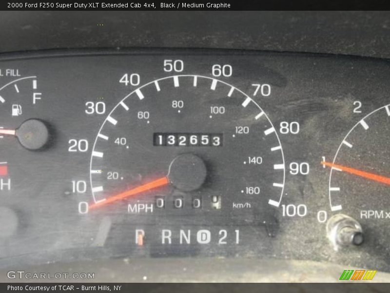 Black / Medium Graphite 2000 Ford F250 Super Duty XLT Extended Cab 4x4