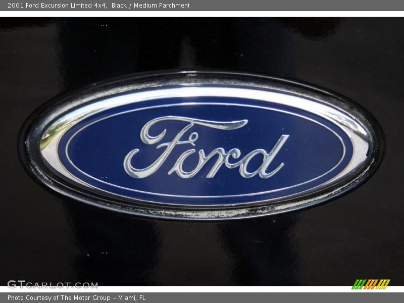 Black / Medium Parchment 2001 Ford Excursion Limited 4x4