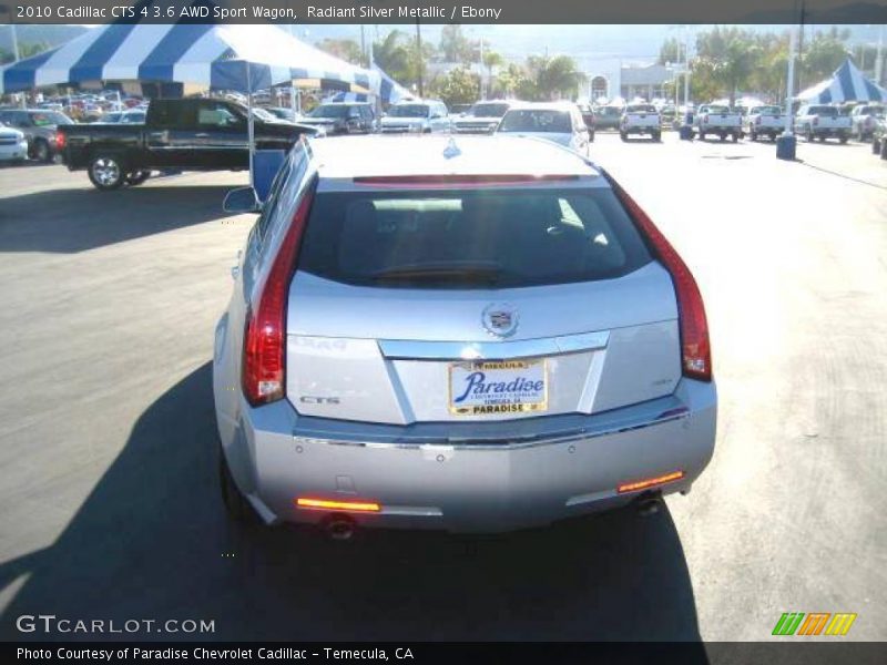 Radiant Silver Metallic / Ebony 2010 Cadillac CTS 4 3.6 AWD Sport Wagon