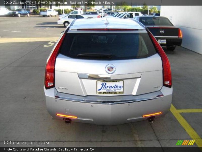 Radiant Silver Metallic / Ebony 2010 Cadillac CTS 4 3.6 AWD Sport Wagon