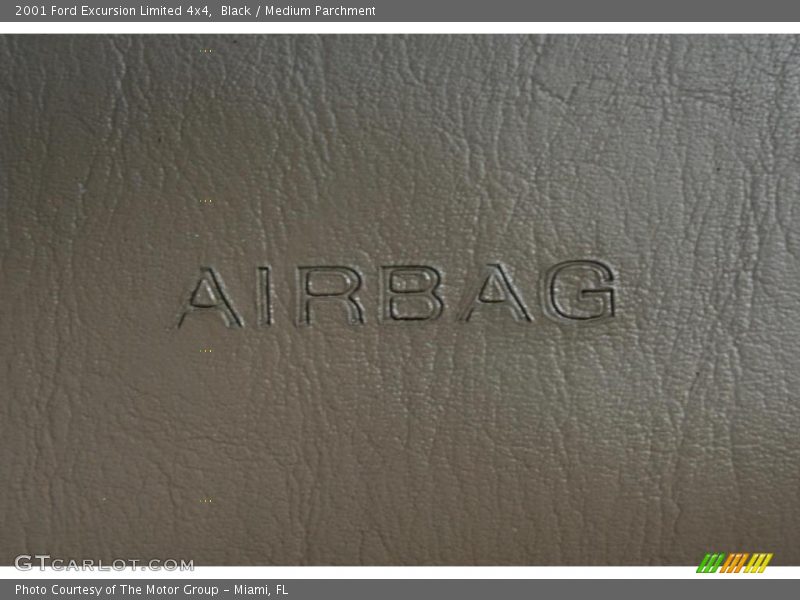 Black / Medium Parchment 2001 Ford Excursion Limited 4x4