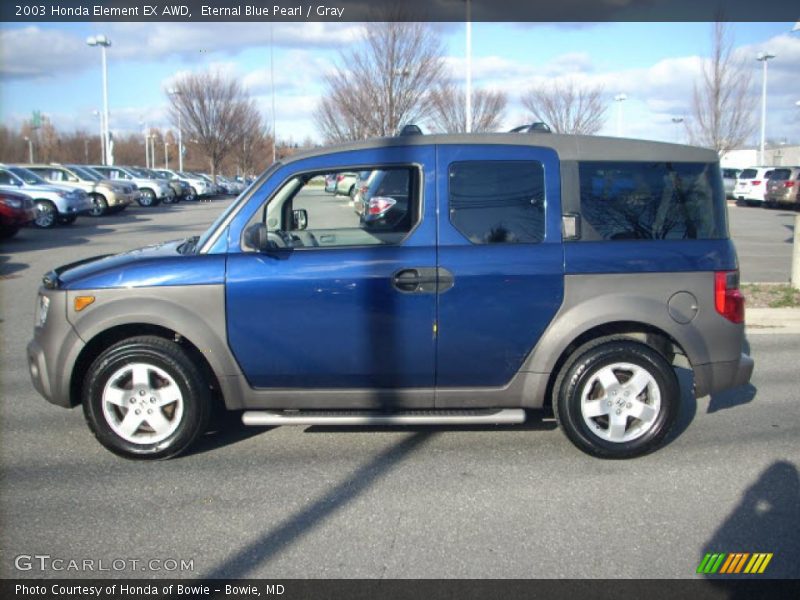 Eternal Blue Pearl / Gray 2003 Honda Element EX AWD