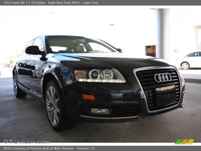 Night Blue Pearl Effect / Light Gray 2010 Audi A6 3.2 FSI Sedan